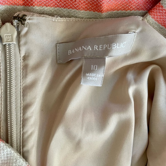 Banana Republic Striped Linen Fit & Flare Dress - Picture 4 of 5